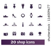 shopping icons  store vector set | Shutterstock .eps vector #116009677