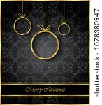 2019 merry christmas background ... | Shutterstock . vector #1078380947
