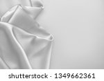 rippled white silk fabric satin ... | Shutterstock . vector #1349662361