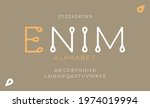 elegant awesome thin font... | Shutterstock .eps vector #1974019994