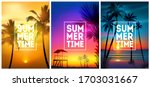 summer tropical beach... | Shutterstock .eps vector #1703031667