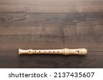 Overhead photo of block flute...