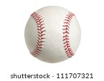 Baseball Isolated On White With ...