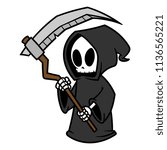 Evil Hooded Skull Vector Clipart Image - Free Stock Photo - Public 