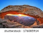 Sunrise at mesa arch in...