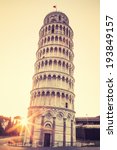 Pisa Leaning Tower At Sunrise ...