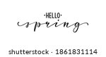 hello spring. hand drawn... | Shutterstock .eps vector #1861831114
