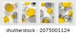 creative minimalist hand... | Shutterstock .eps vector #2075001124