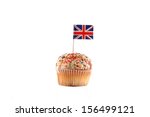 Cupcake With British Flag On...