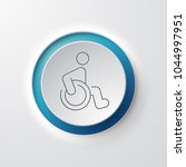 wheelchair web icon | Shutterstock .eps vector #1044997951
