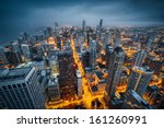 Chicago Skyline By Night