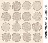 Collection Of Vector Tree Rings ...
