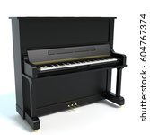 3d Illustration Of A Piano