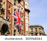British Flag On The Building....