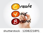 Small photo of CYB - Create Your Brand, acronym business concept background