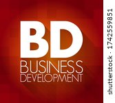 bd   business development... | Shutterstock .eps vector #1742559851