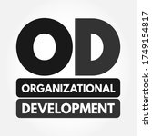 od   organizational development ... | Shutterstock .eps vector #1749154817