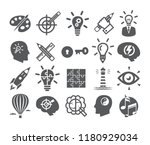 creativity icons set. icons for ... | Shutterstock .eps vector #1180929034