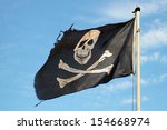 Pirate Flag In The Wind