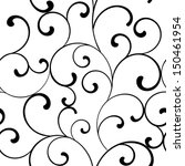 seamless pattern with black... | Shutterstock .eps vector #150461954