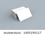 3d rendering of blank white... | Shutterstock . vector #1405190117