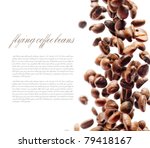 Flying Coffee Beans. Falling...