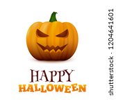 happy halloween typographic... | Shutterstock . vector #1204641601