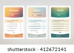 colorful pricing plans for... | Shutterstock .eps vector #412672141
