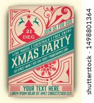 Christmas Party Flyer Retro...