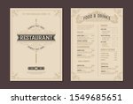 menu design vector brochure... | Shutterstock .eps vector #1549685651