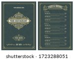 vintage template for ... | Shutterstock .eps vector #1723288051