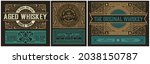 set of 3 vintage labels for... | Shutterstock .eps vector #2038150787