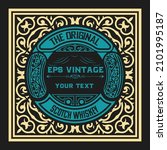 western card with vintage style | Shutterstock .eps vector #2101995187