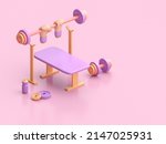 hands holding barbell with 3d... | Shutterstock . vector #2147025931