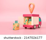 soft pop tracking delivery. 3d... | Shutterstock . vector #2147026177