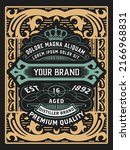 western card with vintage style | Shutterstock .eps vector #2166968831