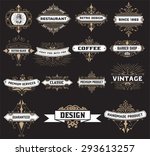 vintage logo template  hotel ... | Shutterstock .eps vector #293613257