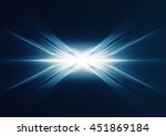Abstract Glowing Blue Lines In...