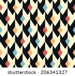 seamless abstract geometric... | Shutterstock .eps vector #206341327