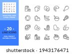 line icons about food. contains ... | Shutterstock .eps vector #1943176471
