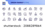 outline icons about green... | Shutterstock .eps vector #2088289864