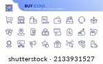 outline icons about buy.... | Shutterstock .eps vector #2133931527