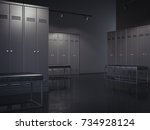 Stylish Black Locker Room In...