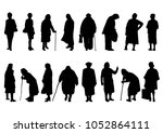 Silhouettes Of Elderly Women In ...