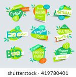 modern vector set of healthy... | Shutterstock .eps vector #419780401