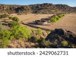 Small photo of Fort Davis drill ground, Fort Davis National Historic Site, Historic United States Army fort in Texas, USA