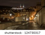 night street view of old town of prague