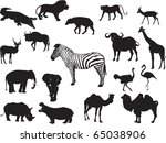 animal collection | Shutterstock . vector #65038906
