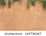 Adobe Stucco Covered Wall With...