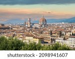 Small photo of Florance, Italy - September 2014: View of Florence, capital city of the Tuscany region in Italy. The city is noted for its culture, Renaissance art and architecture and monuments
